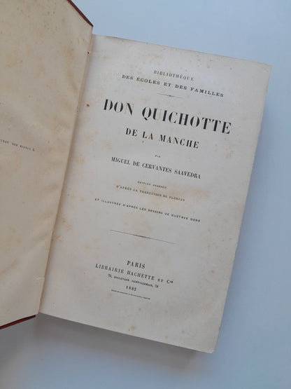 DON QUIJOTE DE LA MANCHA - MIGUEL DE CERVANTES SAAVEDRA (LIB. HACHETTE, 1882)