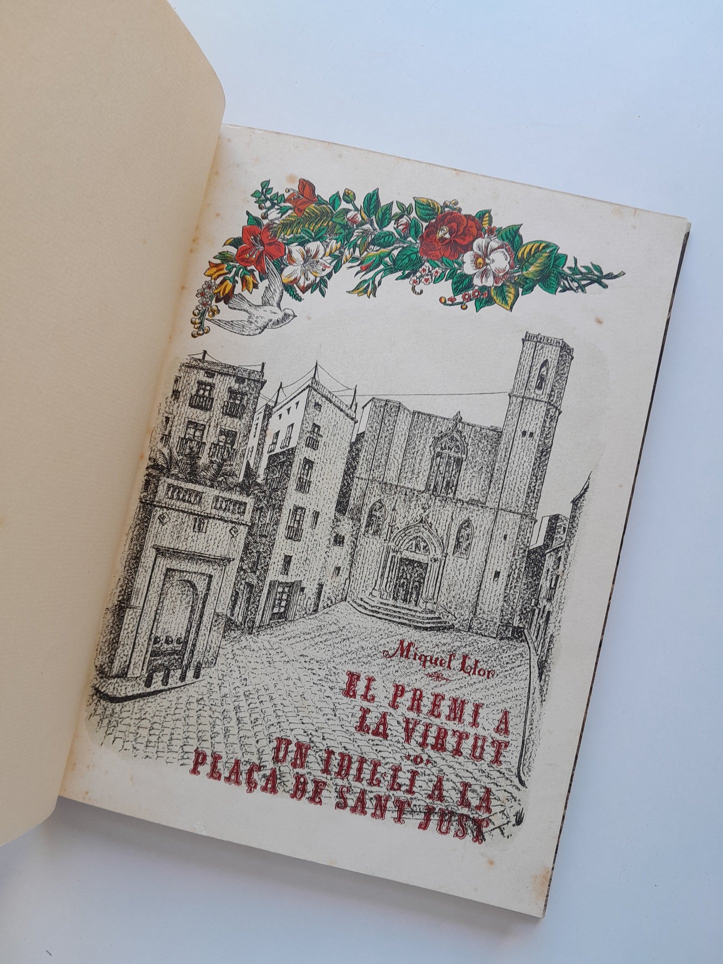 EL PREMI A LA VIRTUT O UN IDIL·LI A LA PLAÇA DE SANT JUST - MIQUEL LLOR (LIB. VERDAGUER, 1935)