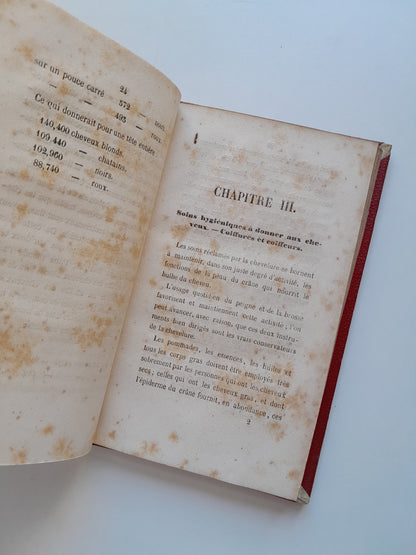 HIGIENE COMPLETA DEL CABELLO Y DE LA BARBA - A. DEBAY (LIB. MOQUET, 1850)