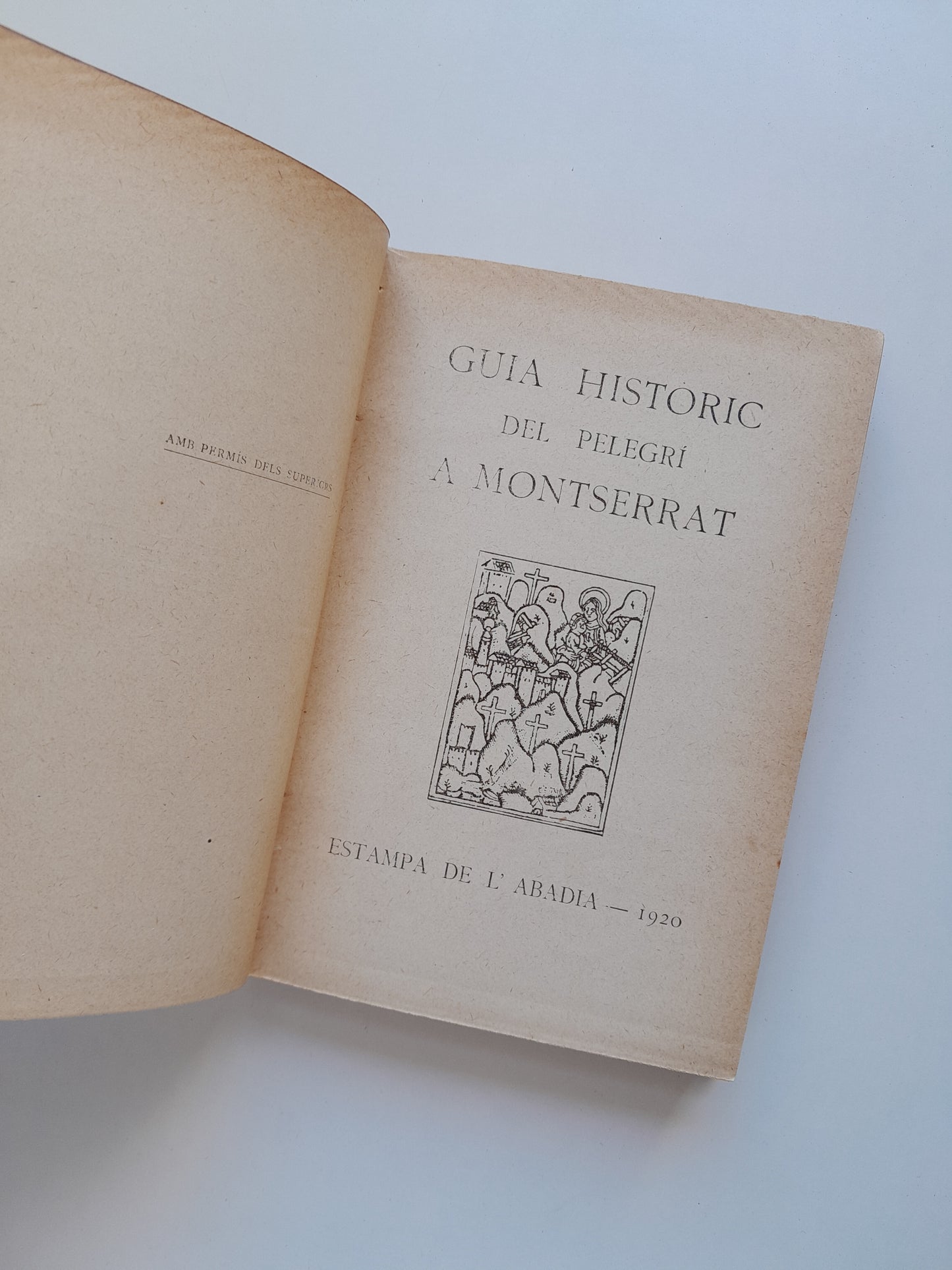 GUIA HISTÒRIC DEL PELEGRÍ A MONTSERRAT - DESCONEGUT (ESTAMPA DE L'ABADIA, 1920)