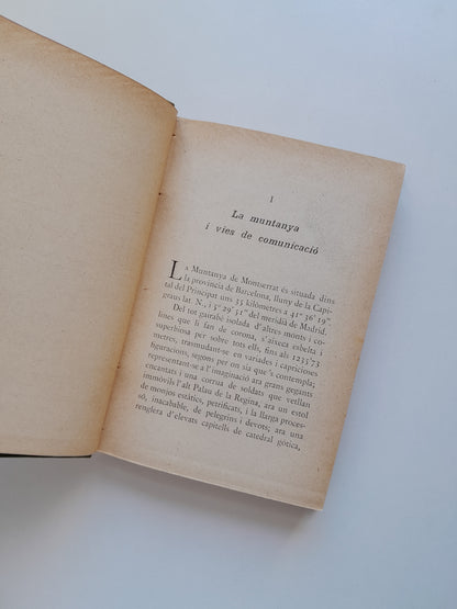 GUIA HISTÒRIC DEL PELEGRÍ A MONTSERRAT - DESCONEGUT (ESTAMPA DE L'ABADIA, 1920)