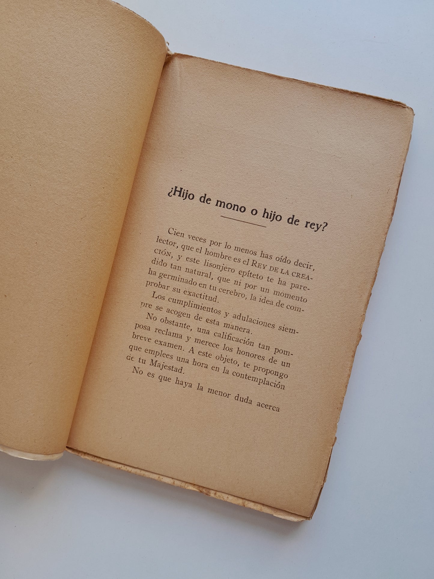 ¿DESCENDEMOS DEL MONO? - E. DENOY (ATLANTE, c.1910)
