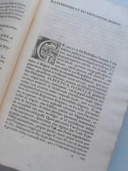 HISTORIA DE BÉLGICA Y SUS ANTIGÜEDADES - JEAN BAPTISTE GRAMAYE (AEGIDIUM DENIQUE, 1708)