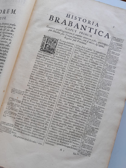HISTORIA DE BÉLGICA Y SUS ANTIGÜEDADES - JEAN BAPTISTE GRAMAYE (AEGIDIUM DENIQUE, 1708)