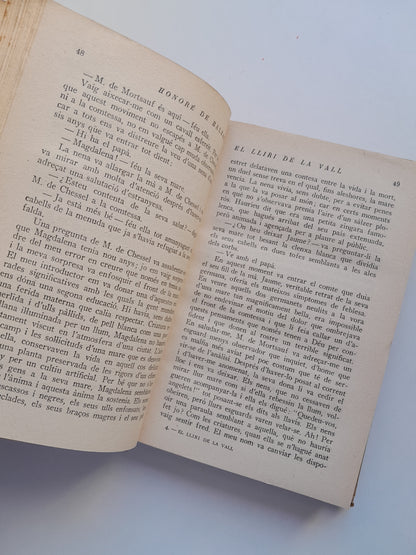 EL LLIRI DE LA VALL - HONORÉ DE BALZAC (PROA, 1929)