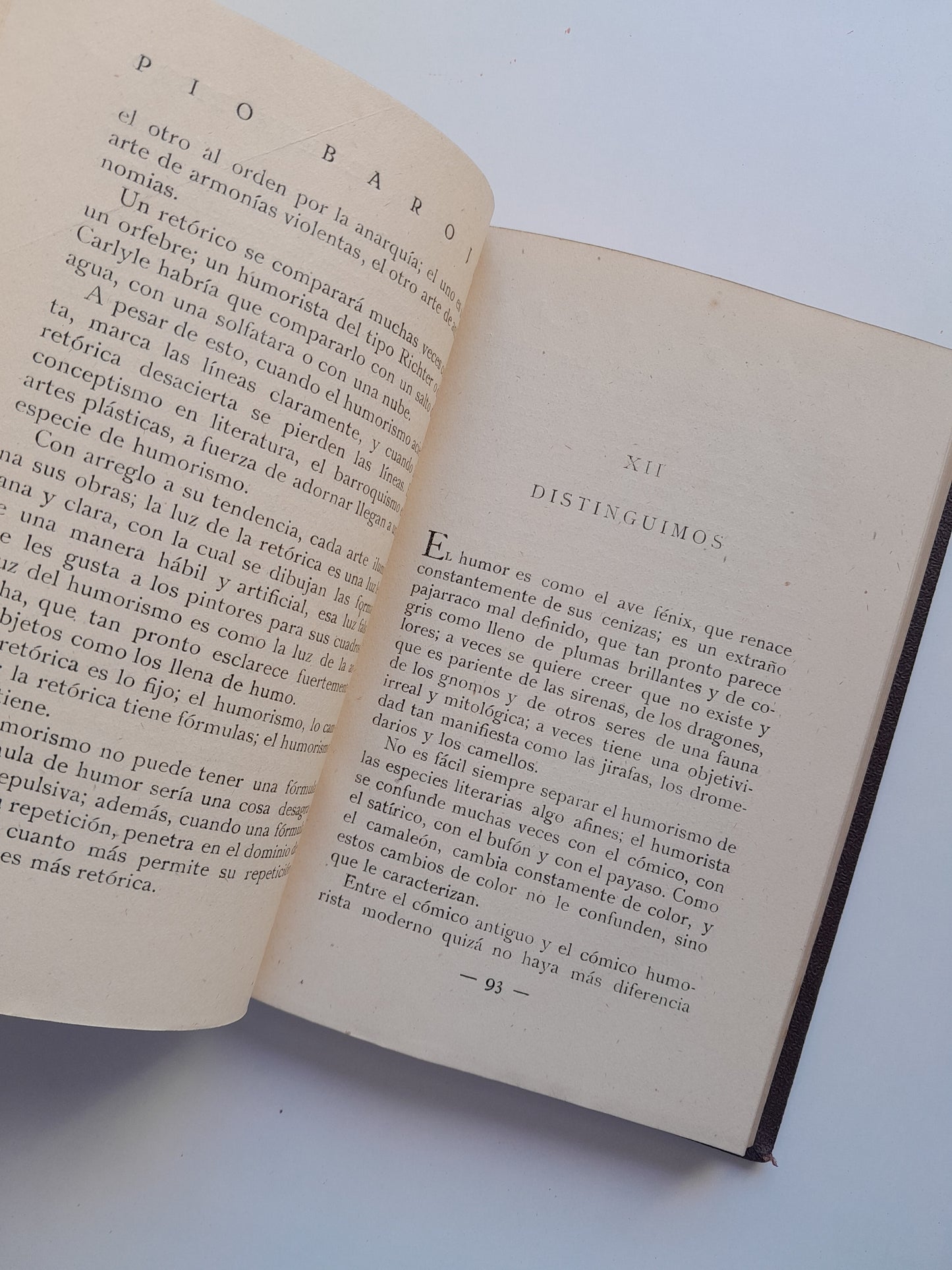 LA CAVERNA DEL HUMORISMO - PÍO BAROJA (RAFAEL CARO RAGGIO, 1920)