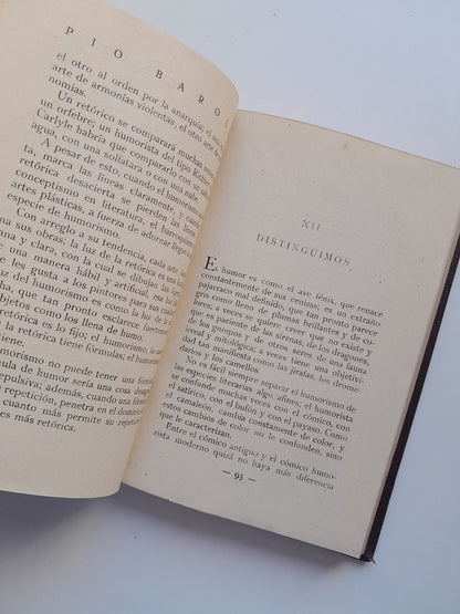 LA CAVERNA DEL HUMORISMO - PÍO BAROJA (RAFAEL CARO RAGGIO, 1920)