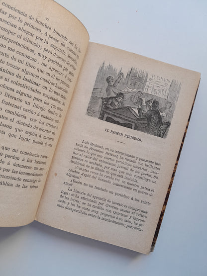 LA REPÚBLICA DE LAS LETRAS. CUADROS DE COSTUMBRES LITERARIAS - MANUEL OSSORIO Y BERNARD (TIP. E. CUESTA, 1877)