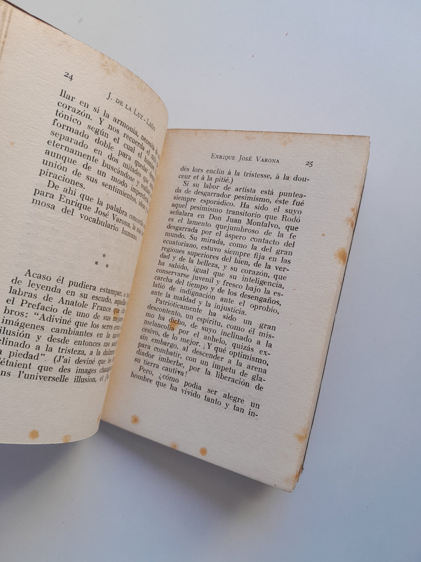 ENRIQUE JOSÉ VARONA. SU OLVIDADA DOCTRINA - J. DE LA LUZ LEÓN (1934). DEDICATORIA DEL AUTOR