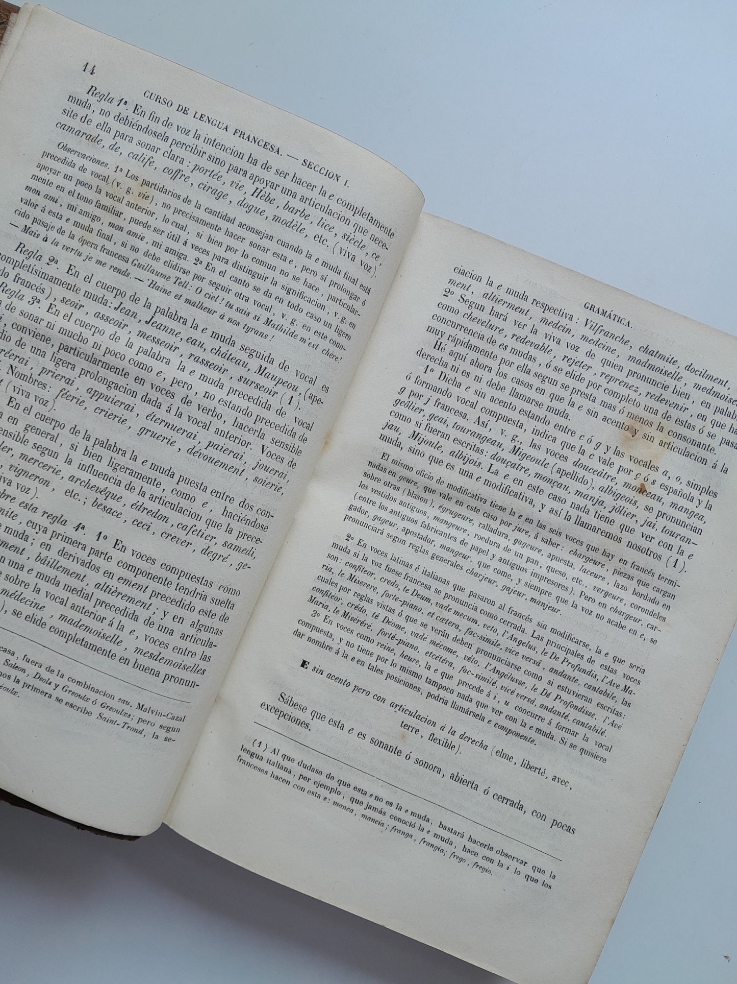 CURSO ECLÉCTICO DE LENGUA FRANCESA - JOSÉ CLAUSÁS Y MATA (LIB. JOAQUÍN VERDAGUER, 1859)