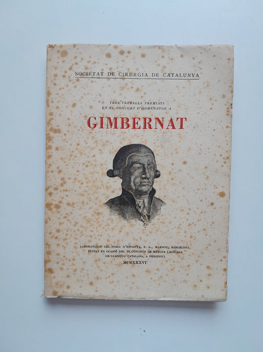 GIMBERNAT - VV. AA (SOCIETAT DE CIRUGIA DE CATALUNYA, 1936)