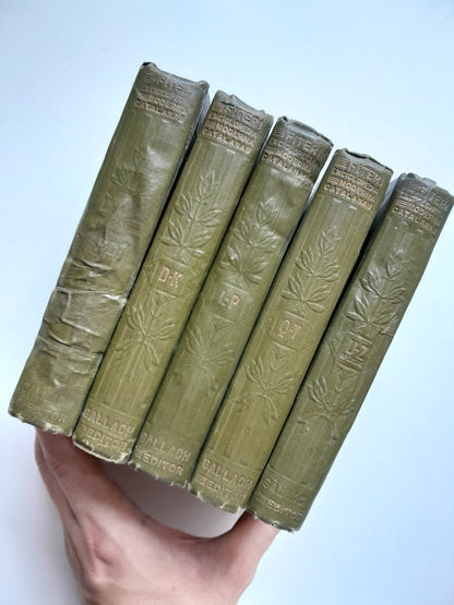 ENCICLOPEDIA MODERNA CATALANA (COMPLETA 5 TOMOS) - JOSEP FITER (JOSEPH GALLACH, 1913)