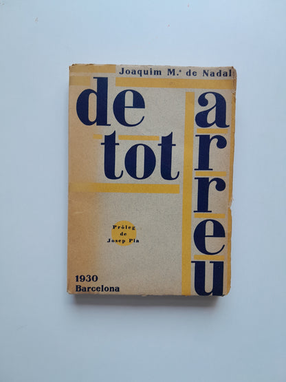 DE TOT ARREU - JOAQUIM MARIA DE NADAL (LIB. VERDAGUER, 1930)