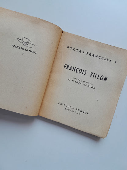 POESÍA - FRANÇOIS VILLON (YUNQUE, 1940)