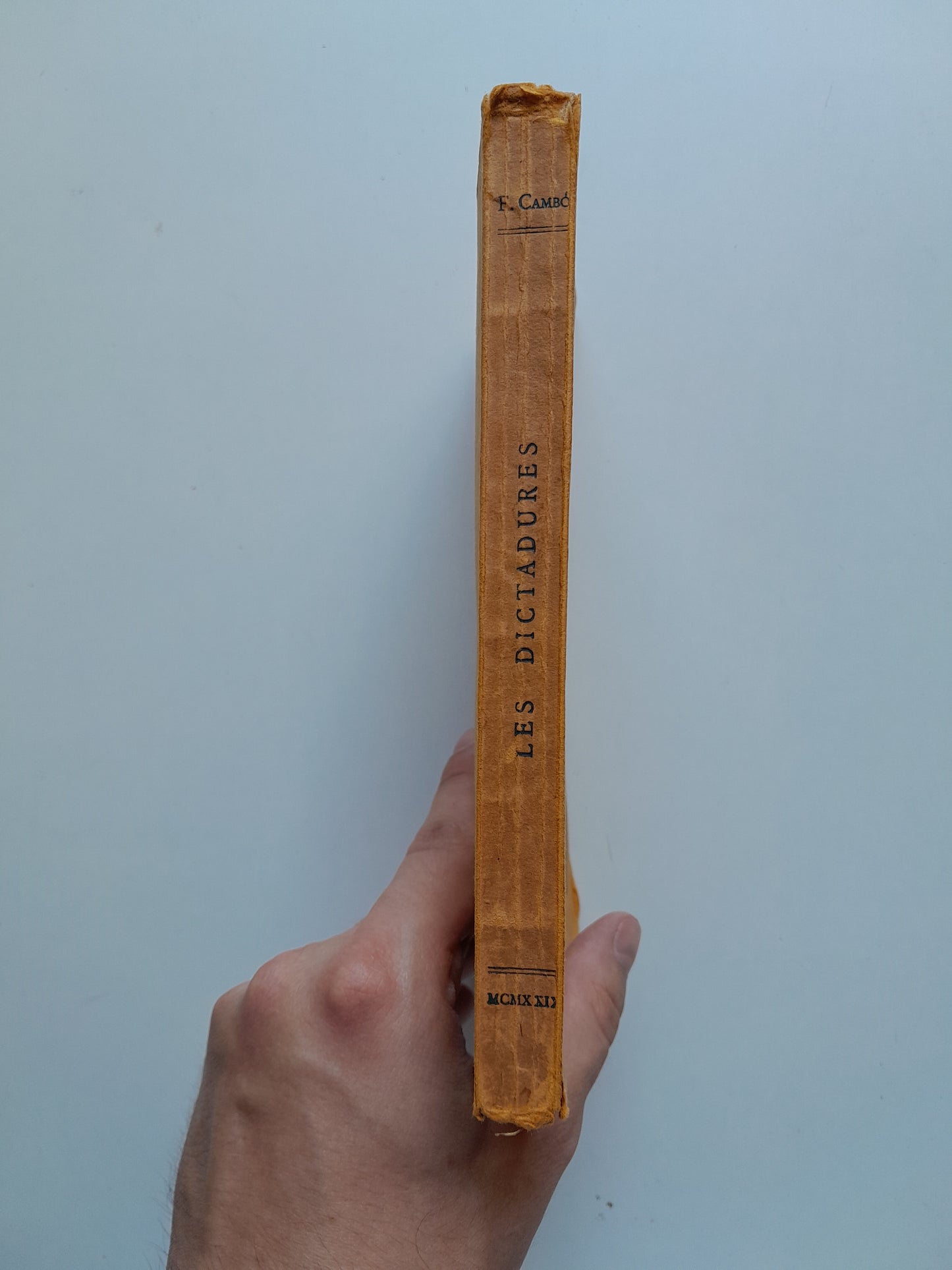 LES DICTADURES - FRANCESC CAMBÓ (LIB. CATALÒNIA, 1929)