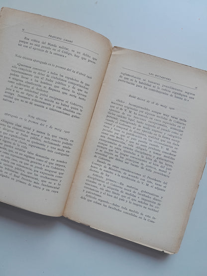 LES DICTADURES - FRANCESC CAMBÓ (LIB. CATALÒNIA, 1929)