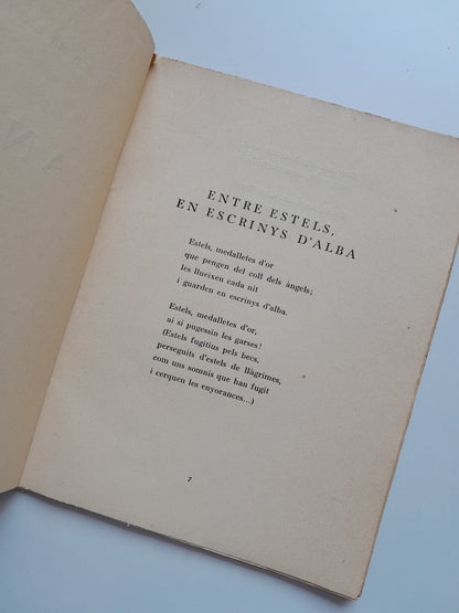ANGLE. POEMES - JOSEP MARIA BOIX I SELVA (ALTÉS, 1935). DEDICATORIA DEL AUTOR