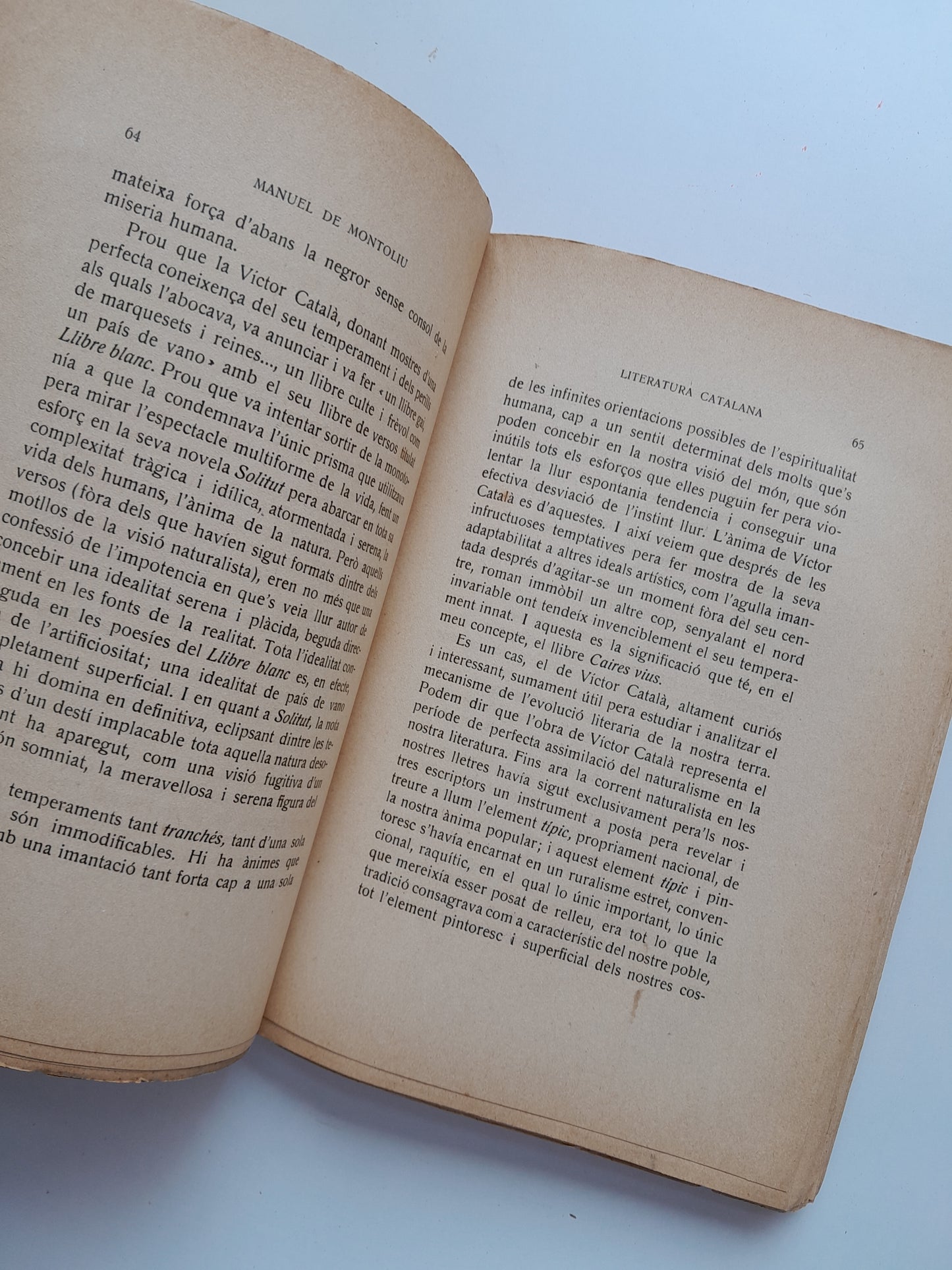 ESTUDIS DE LITERATURA CATALANA - MANUEL DE MONTOLIU (SOCIETAT CATALANA D'EDICIONS, 1912)