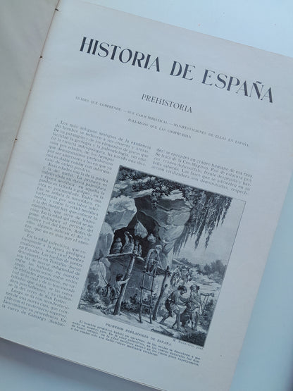 HISTORIA DE ESPAÑA (COMPLETA 3 TOMOS) - MIGUEL S. OLIVER (M. SEGUÍ, c.1920)