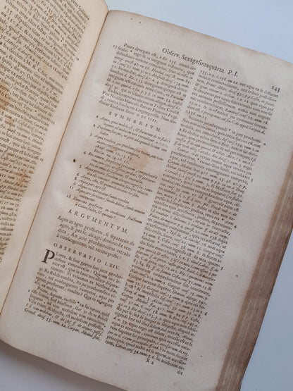 TRIBUNALIUM SICILIAE DECISAE OBSERVATIONES - MARIO GIURBA (IOANNIS BLAEU, 1652)