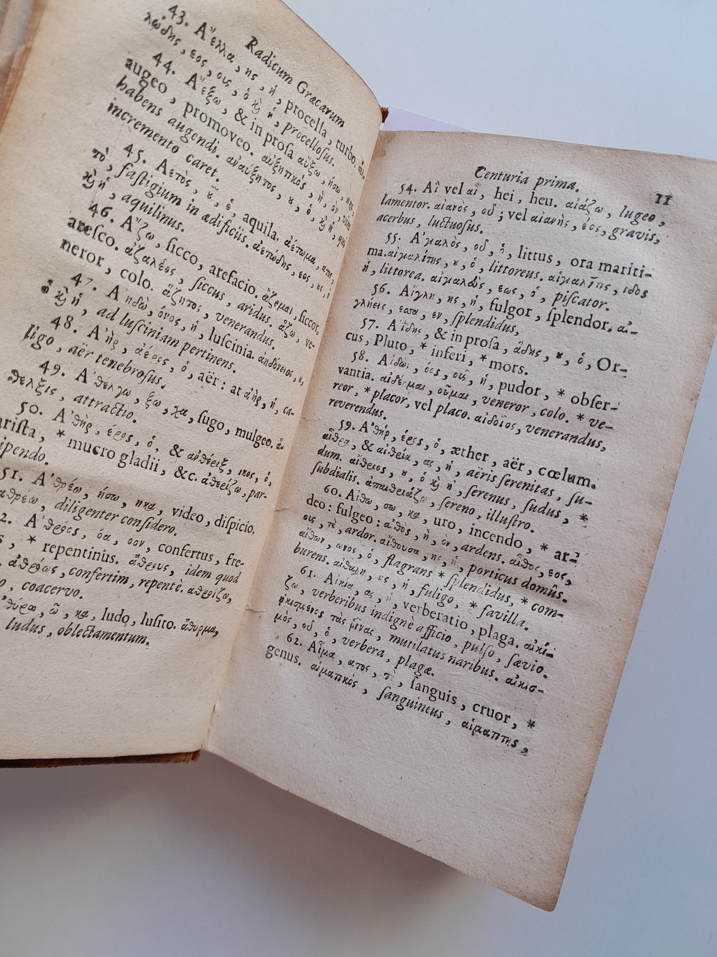 TIROCINIUM LINGUAE GRAECAE, PRIMOGENIAS VOCES - PHILIPPO LABBE (VDA. SIMONIS BENARD, 1701)