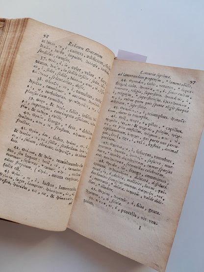 TIROCINIUM LINGUAE GRAECAE, PRIMOGENIAS VOCES - PHILIPPO LABBE (VDA. SIMONIS BENARD, 1701)