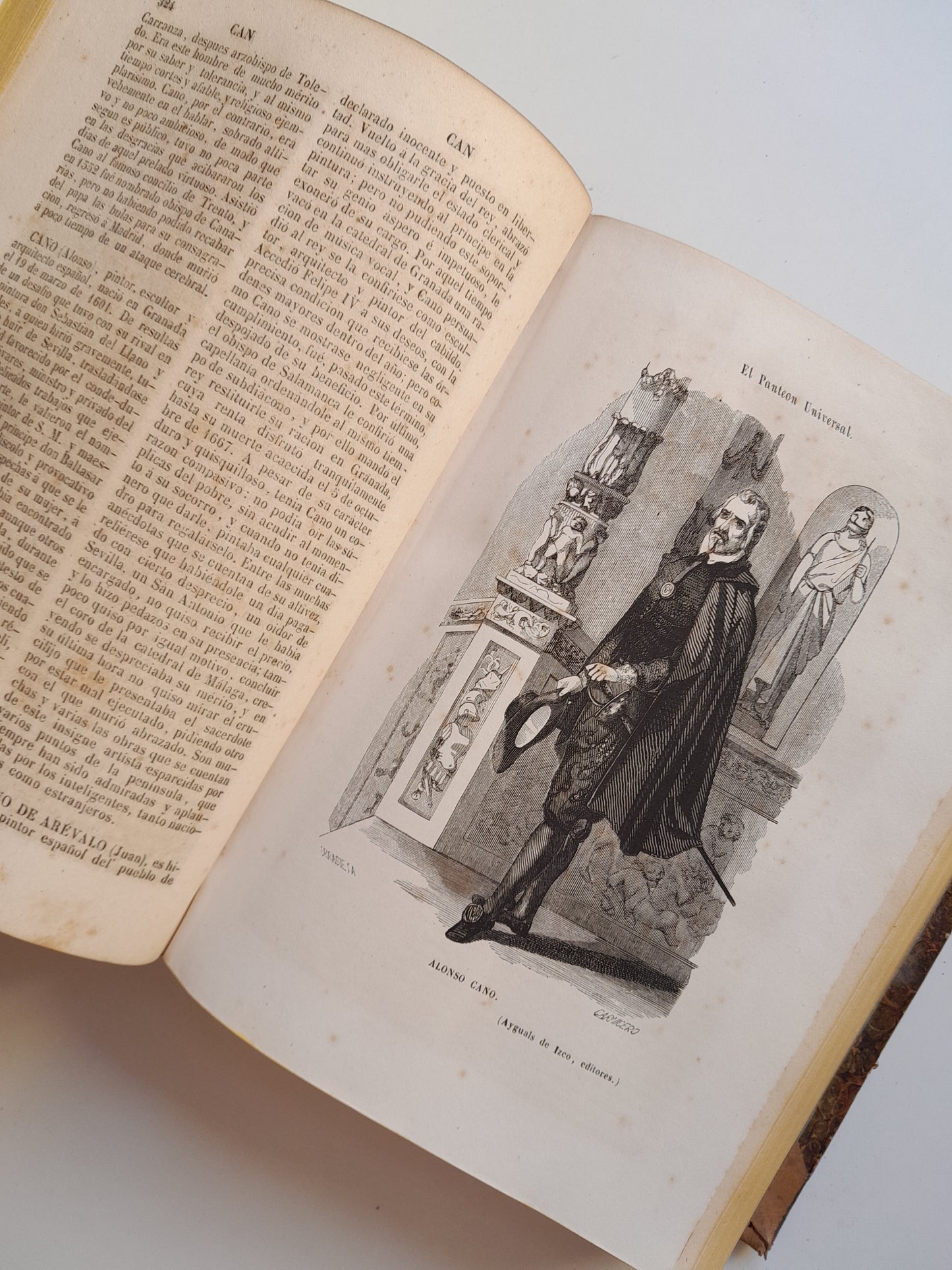 EL PANTEÓN UNIVERSAL. DICCIONARIO HISTÓRICO (COMPLETA 2 TOMOS) - WENCESLAO AYGUALS DE IZCO (IMP. AYGUALS DE IZCO HNOS., 1853)