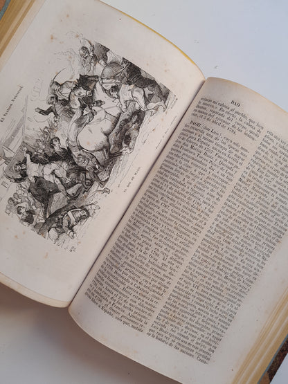EL PANTEÓN UNIVERSAL. DICCIONARIO HISTÓRICO (COMPLETA 2 TOMOS) - WENCESLAO AYGUALS DE IZCO (IMP. AYGUALS DE IZCO HNOS., 1853)