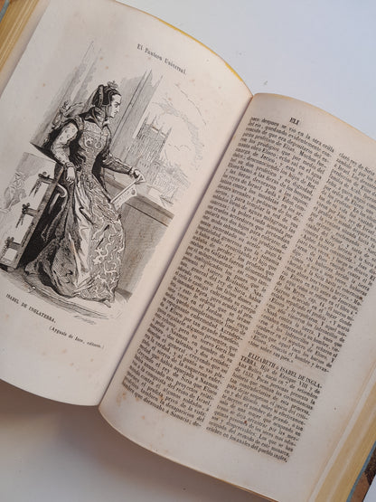 EL PANTEÓN UNIVERSAL. DICCIONARIO HISTÓRICO (COMPLETA 2 TOMOS) - WENCESLAO AYGUALS DE IZCO (IMP. AYGUALS DE IZCO HNOS., 1853)