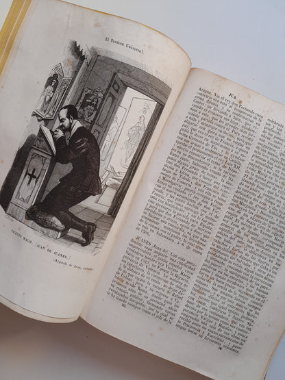 EL PANTEÓN UNIVERSAL. DICCIONARIO HISTÓRICO (COMPLETA 2 TOMOS) - WENCESLAO AYGUALS DE IZCO (IMP. AYGUALS DE IZCO HNOS., 1853)