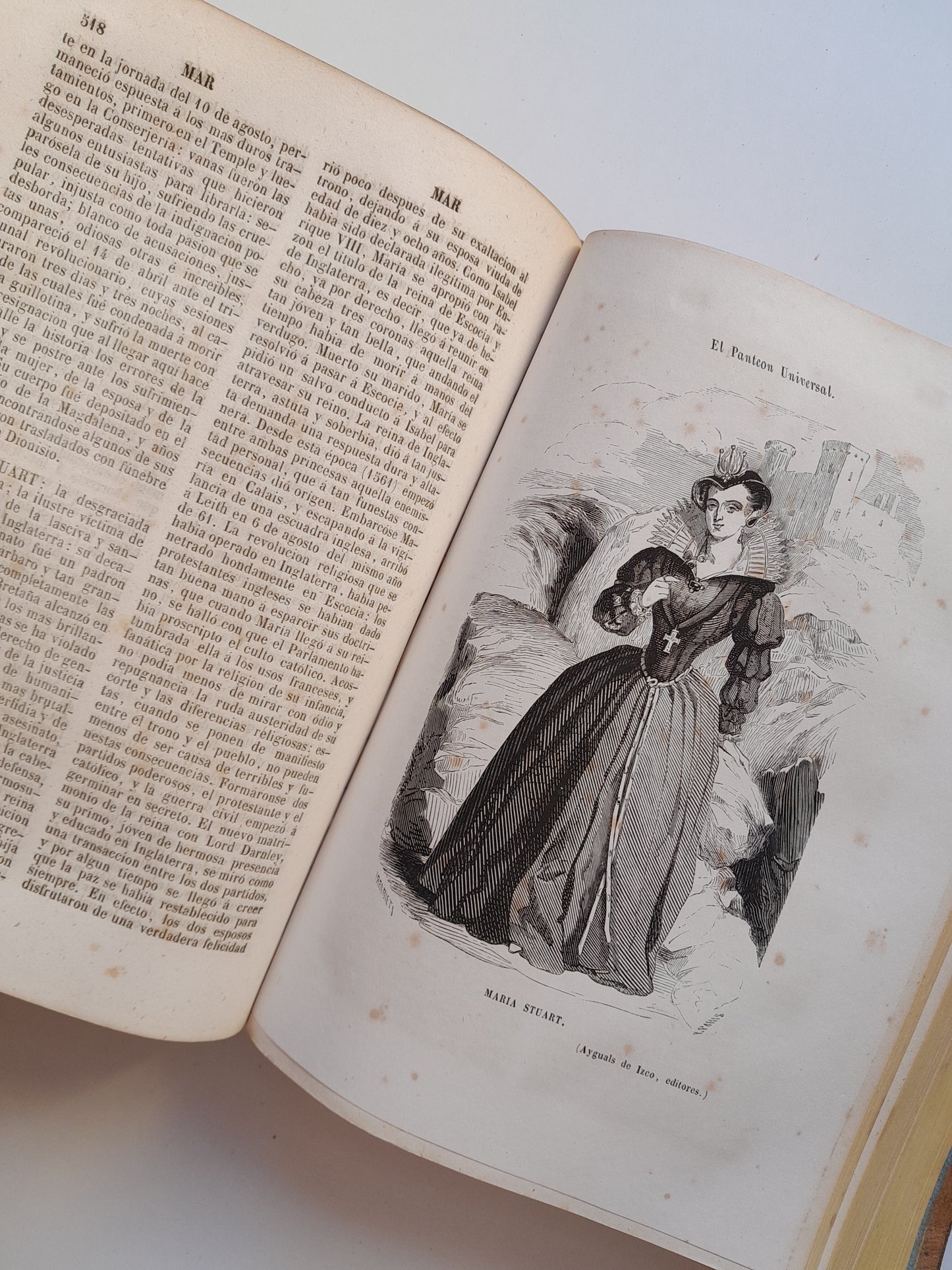 EL PANTEÓN UNIVERSAL. DICCIONARIO HISTÓRICO (COMPLETA 2 TOMOS) - WENCESLAO AYGUALS DE IZCO (IMP. AYGUALS DE IZCO HNOS., 1853)