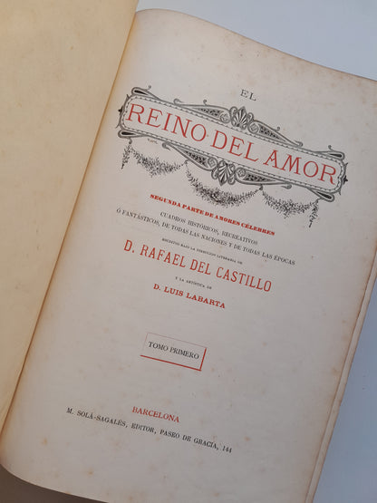 EL REINO DEL AMOR - RAFAEL DEL CASTILLO (M. SOLÁ-SAGALÉS, c.1890)