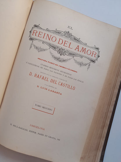 EL REINO DEL AMOR - RAFAEL DEL CASTILLO (M. SOLÁ-SAGALÉS, c.1890)