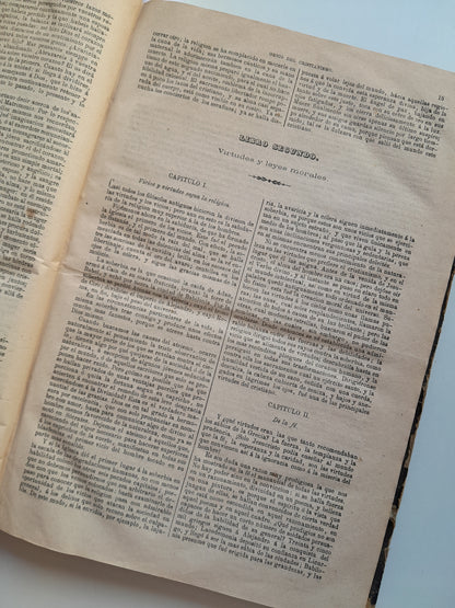 GENIO DEL CRISTIANISMO / LOS MÁRTIRES O EL TRIUNFO DE LA RELIGIÓN CRISTIANA - CHATEAUBRIAND (IMP. JOSÉ MARÍA AYOLDI, 1869-70)