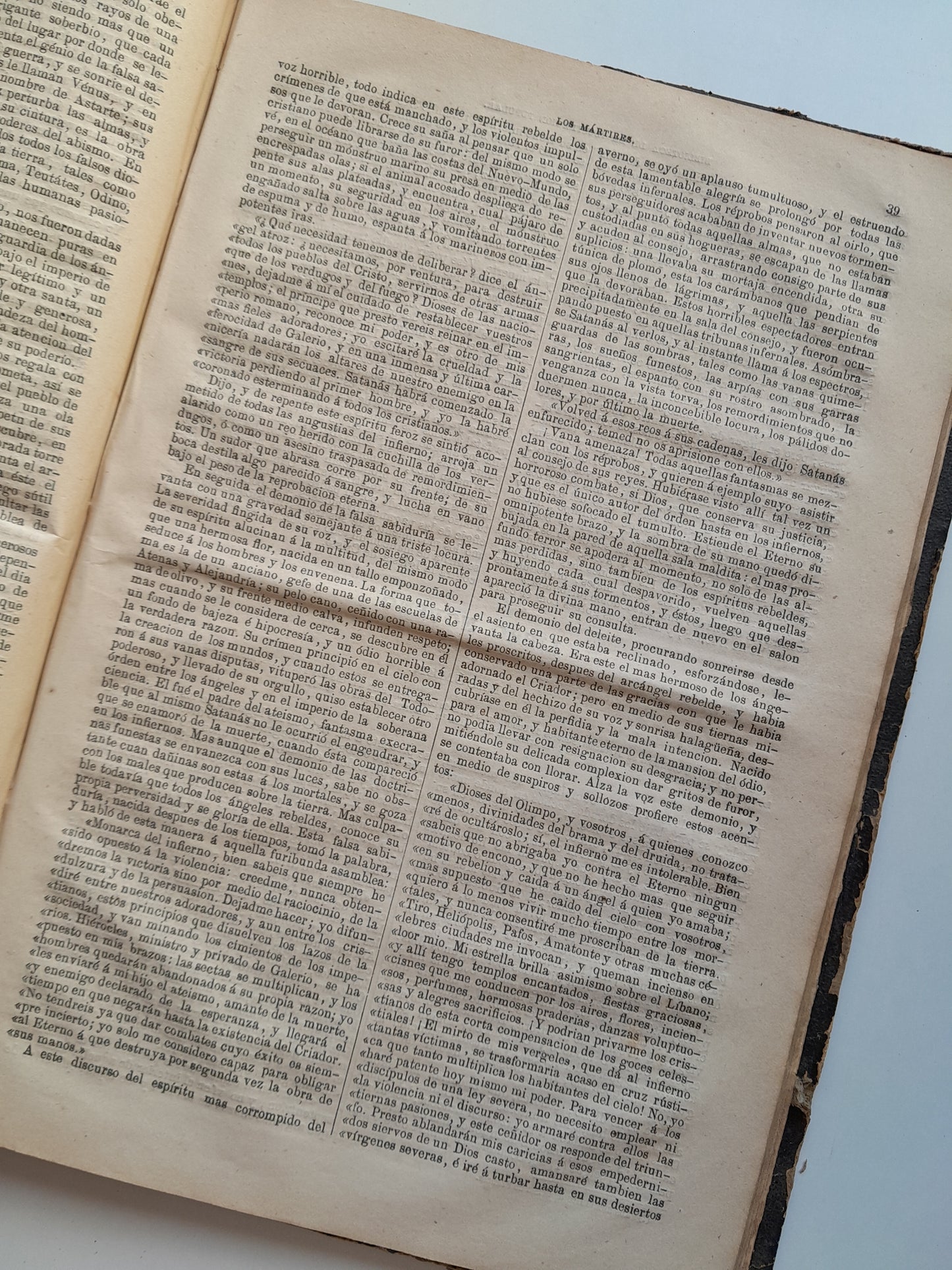 GENIO DEL CRISTIANISMO / LOS MÁRTIRES O EL TRIUNFO DE LA RELIGIÓN CRISTIANA - CHATEAUBRIAND (IMP. JOSÉ MARÍA AYOLDI, 1869-70)