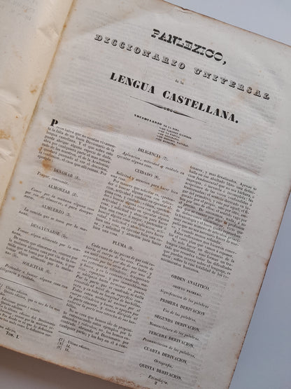 PANLEXICO. DICCIONARIO UNIVERSAL DE LA LENGUA CASTELLANA - JUAN PEÑALVEZ (IMP. IGNACIO BOIX, 1849)