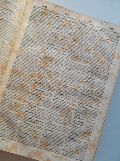 DICCIONARIO ENCICLOPÉDICO DE LA LENGUA ESPAÑOLA (2 TOMOS) - NEMESIO FERNÁNDEZ CUESTA (IMP. GASPAR Y ROIG, 1872)