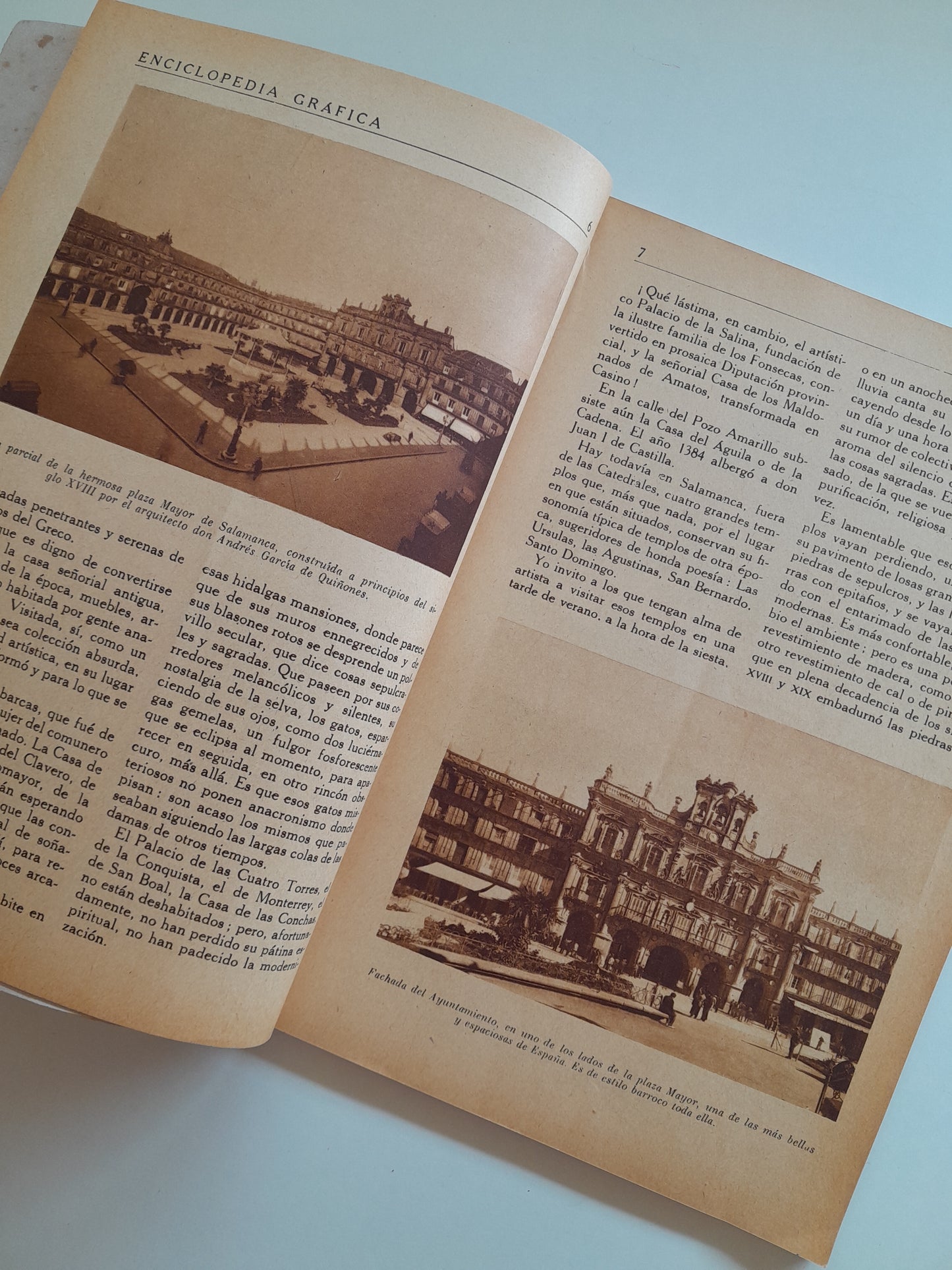ENCICLOPEDIA GRÁFICA. SALAMANCA (CERVANTES, c.1940)