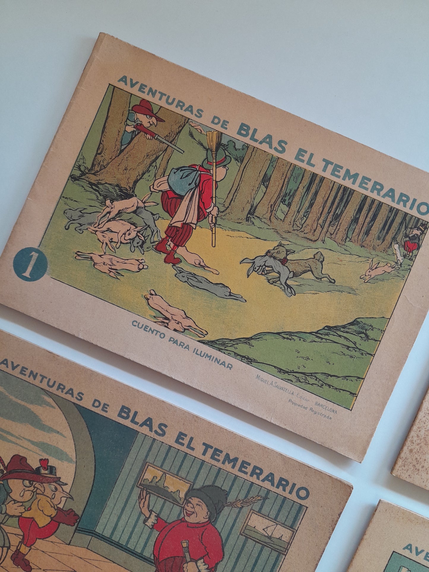 AVENTURAS DE BLAS EL TEMERARIO Nº 1-4. CUENTOS PARA ILUMINAR (MIGUEL SALVATELLA, c.1930)