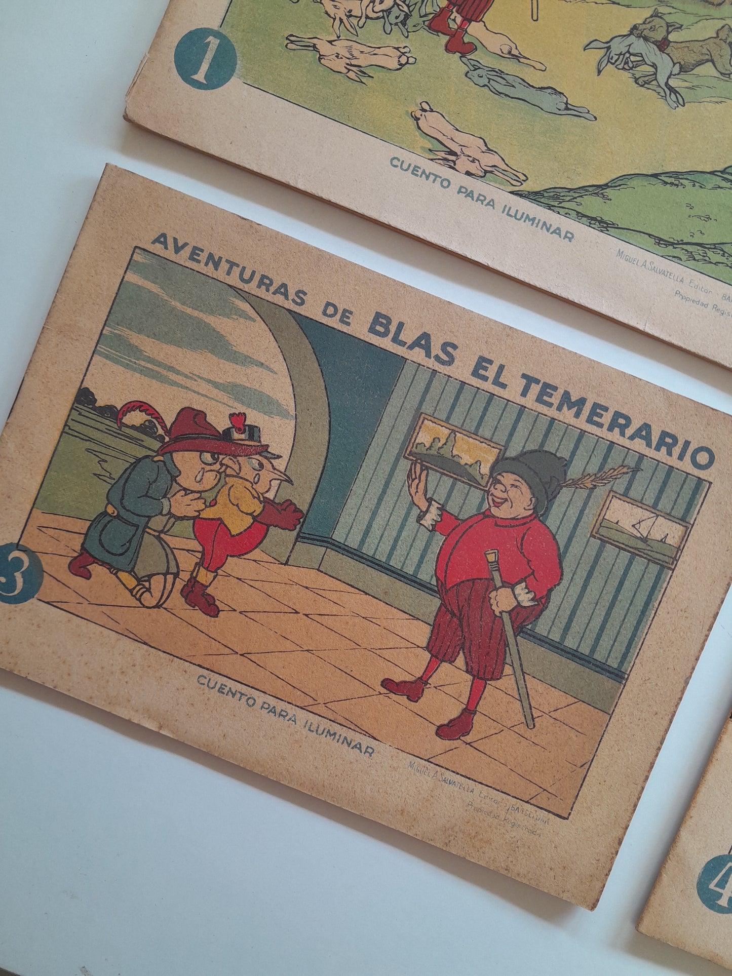 AVENTURAS DE BLAS EL TEMERARIO Nº 1-4. CUENTOS PARA ILUMINAR (MIGUEL SALVATELLA, c.1930)