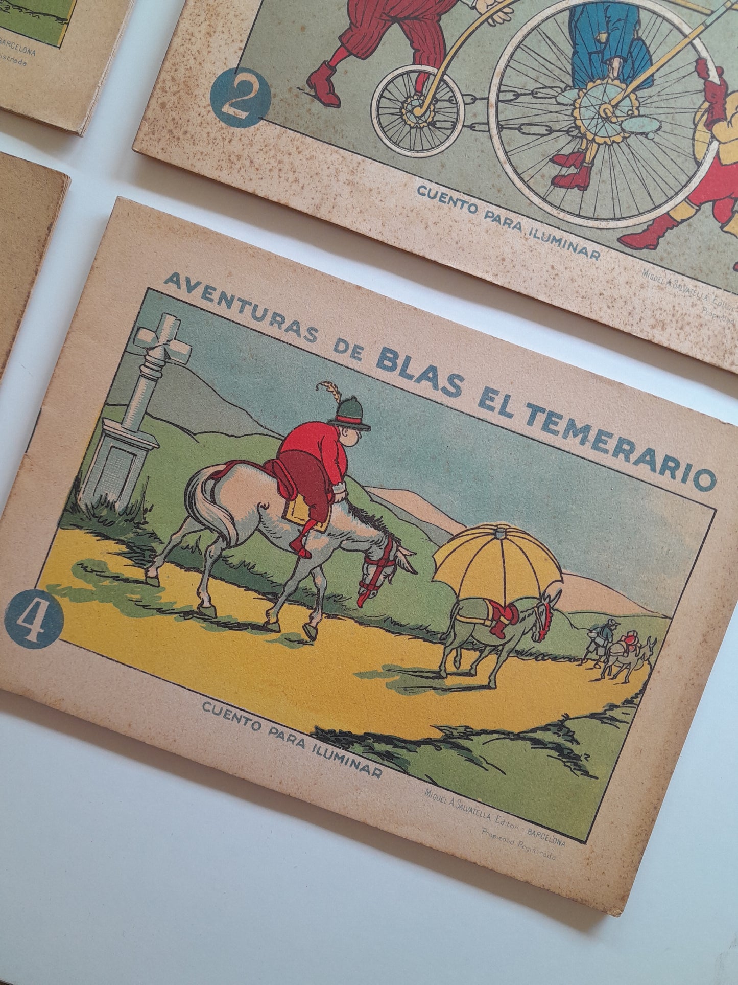 AVENTURAS DE BLAS EL TEMERARIO Nº 1-4. CUENTOS PARA ILUMINAR (MIGUEL SALVATELLA, c.1930)