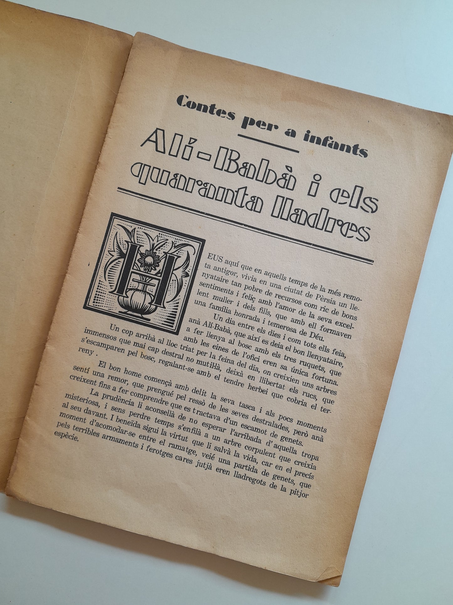 ALÍ BABÀ I ELS QUARANTA LLADRES (LIB. CATALONIA, c.1910)