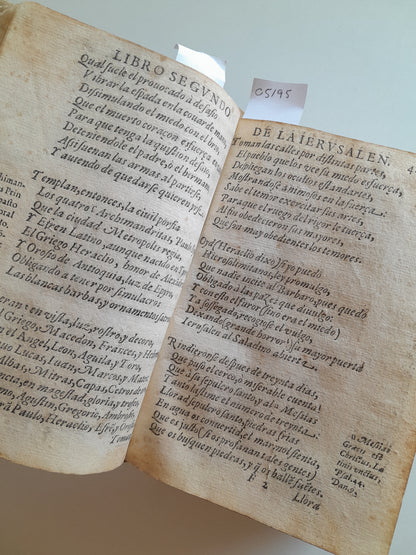 -EDICIÓN PRÍNCIPE - JERUSALÉN CONQUISTADA. EPOPEYA TRÁGICA - FÉLIX LOPE DE VEGA (IMP. JUAN DE LA CUESTA, 1609)