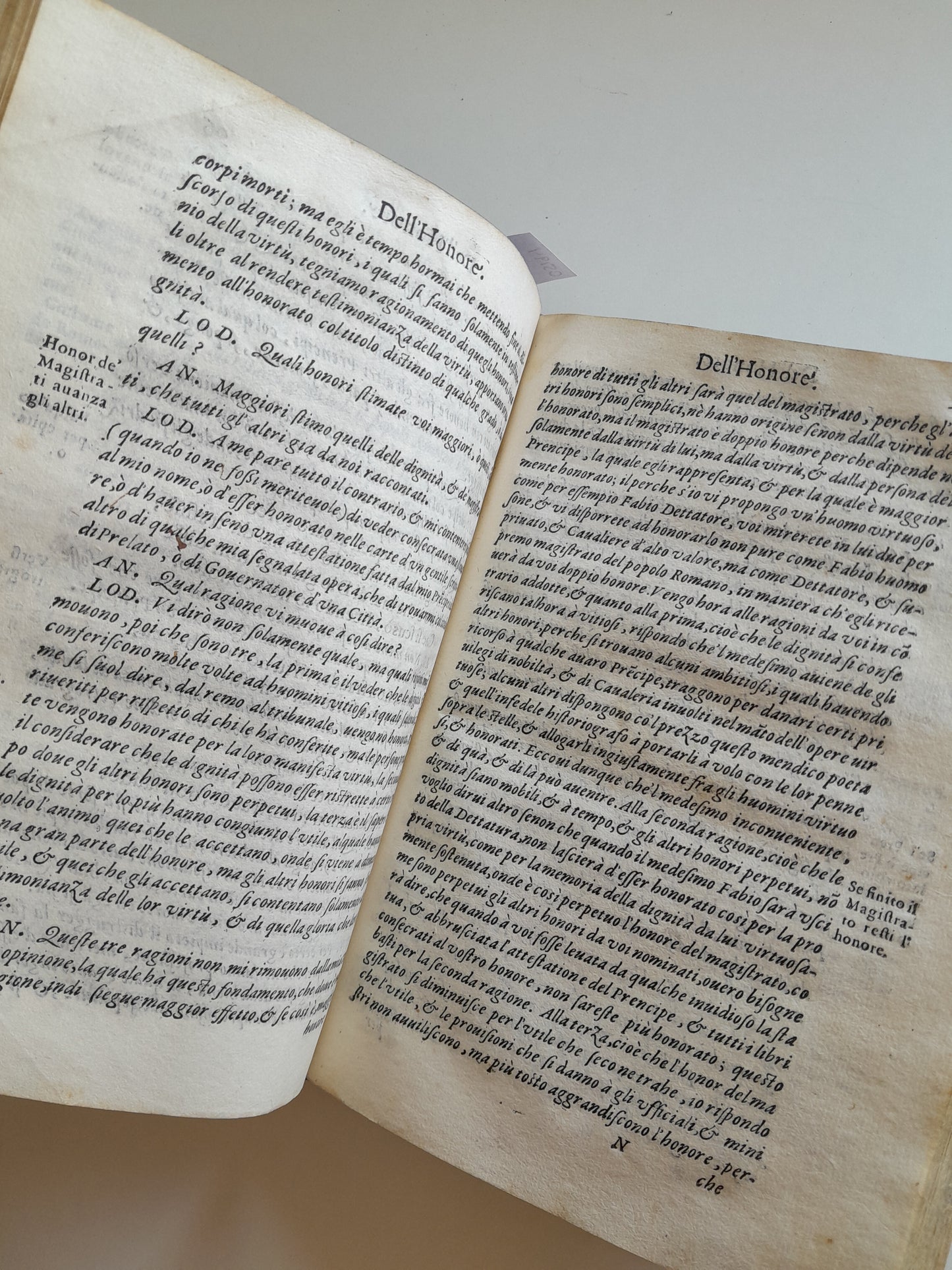 DIALOGHI PIACEVOLI - STEFANO GUAZZO (ANTONIO BERTANO, 1586)