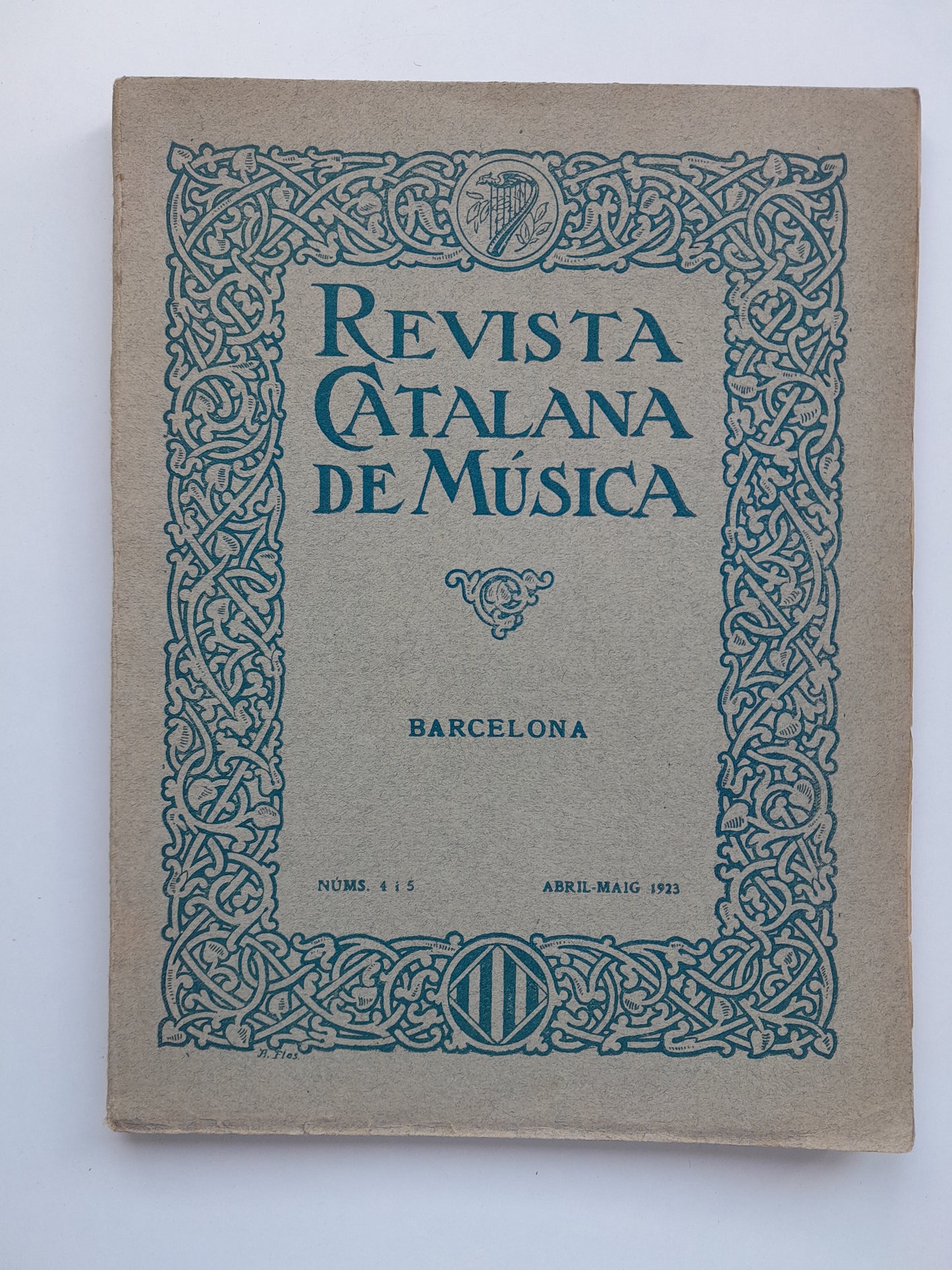 REVISTA CATALANA DE MÚSICA (BARCELONA) - NÚM. 4-5 (ABRIL-MAIG 1923)