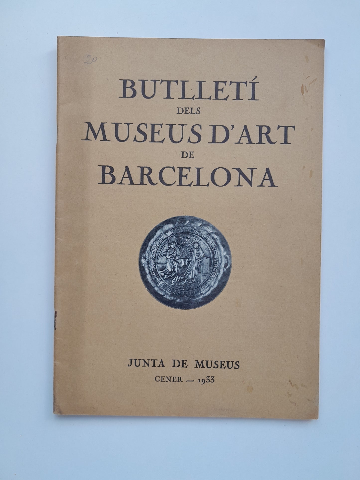BUTLLETÍ DELS MUSEUS D'ART DE BARCELONA (BARCELONA) - VOL. 3, NÚM. 20 (GENER 1933)
