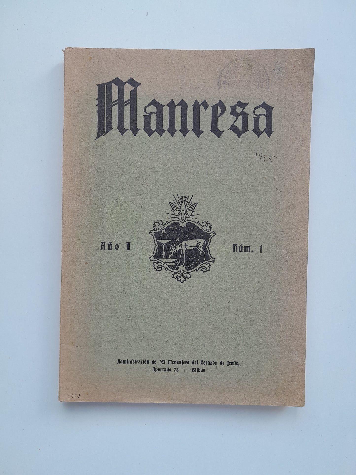 MANRESA. REVISTA TRIMESTRAL DE EJERCICIOS (MANRESA) - ANY 1, VOL. 1 (1925)
