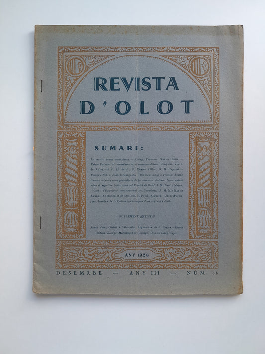 REVISTA D'OLOT (OLOT) - ANY 3, NÚM. 36 (DESEMBRE 1928)