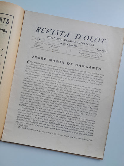 REVISTA D'OLOT (OLOT) - ANY 3, NÚM. 29 (MAIG 1928)