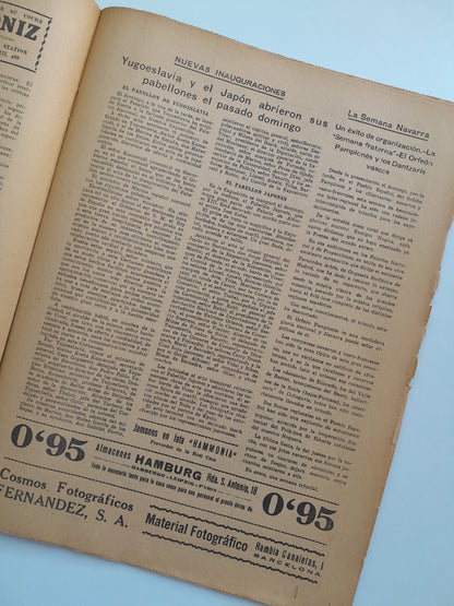 EXPOSICIÓN INTERNACIONAL DE BARCELONA. DIARIO OFICIAL (BARCELONA) - ANY 1, NÚM. 15 (23 JUNY 1929)